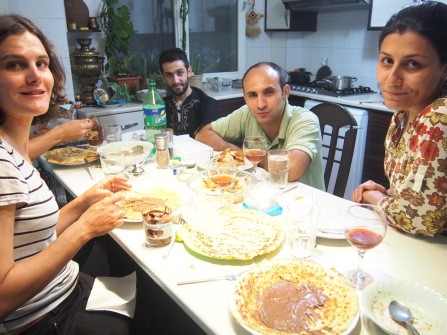 En warmshower, chez Habib et Mina à Téhéran